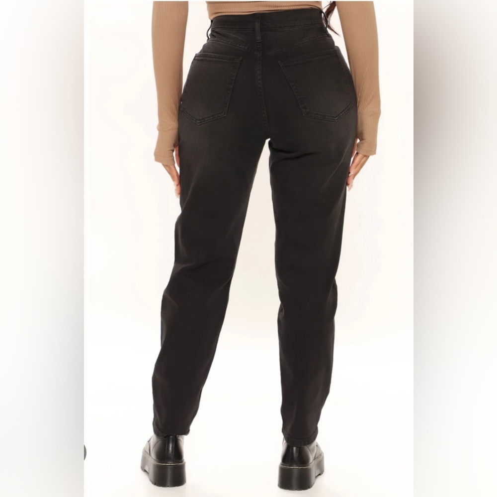 Fashion Nova Know It All Non Stretch Mom Jeans Black Jeans NWT